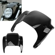 DRTBAC Motorcycle Gloss Black Short Front Mask Headlight Fairing Cover For Harley for V-Rod for Night Rod Muscle 2002-2017